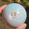 Blue Aragonite Sphere 556g