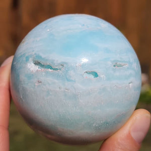 Blue Aragonite Sphere 602g