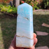 Blue Aragonite Tower 588g